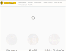 Tablet Screenshot of dinopark.com.pl